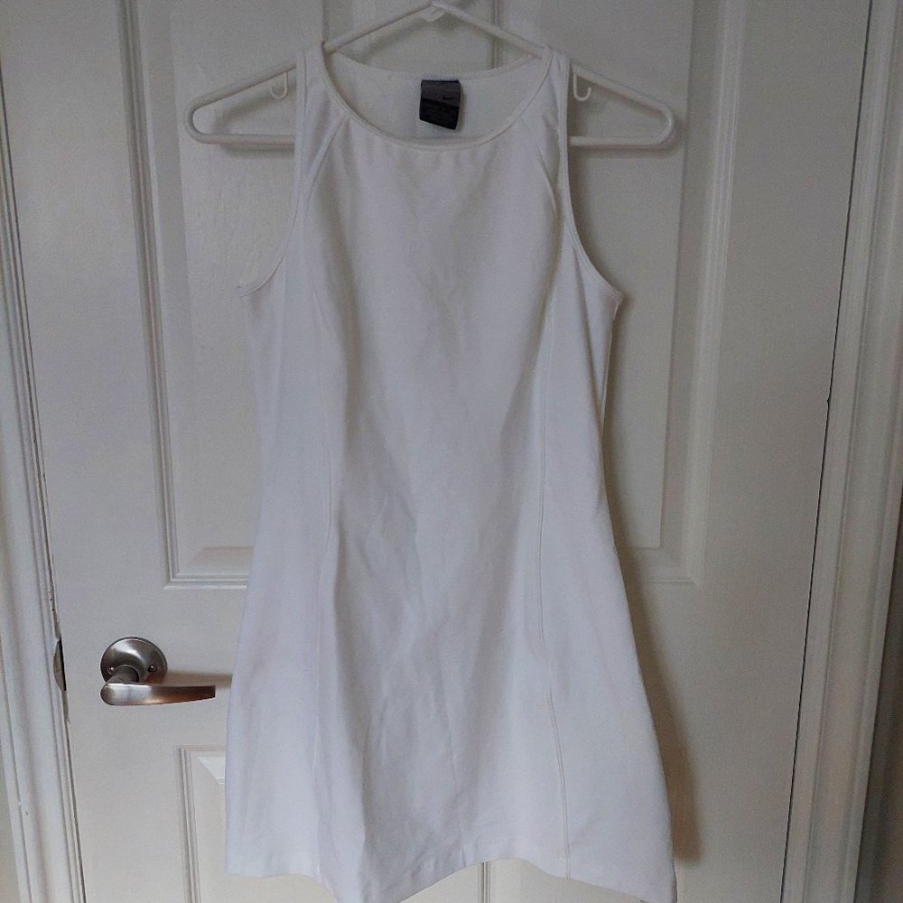 Nike Dri-Fit White Tennis Sports Bra Dress, Size M
